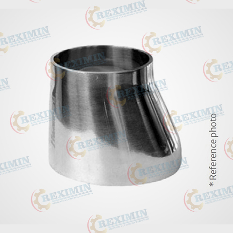 REDUCCIÓN EXCÉNTRICA SANITARIA ASTM A270 C-316L 3A EXTREMOS SOLDABLES