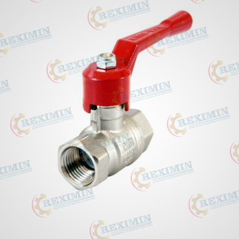 Válvula de Bola con Manija Roja